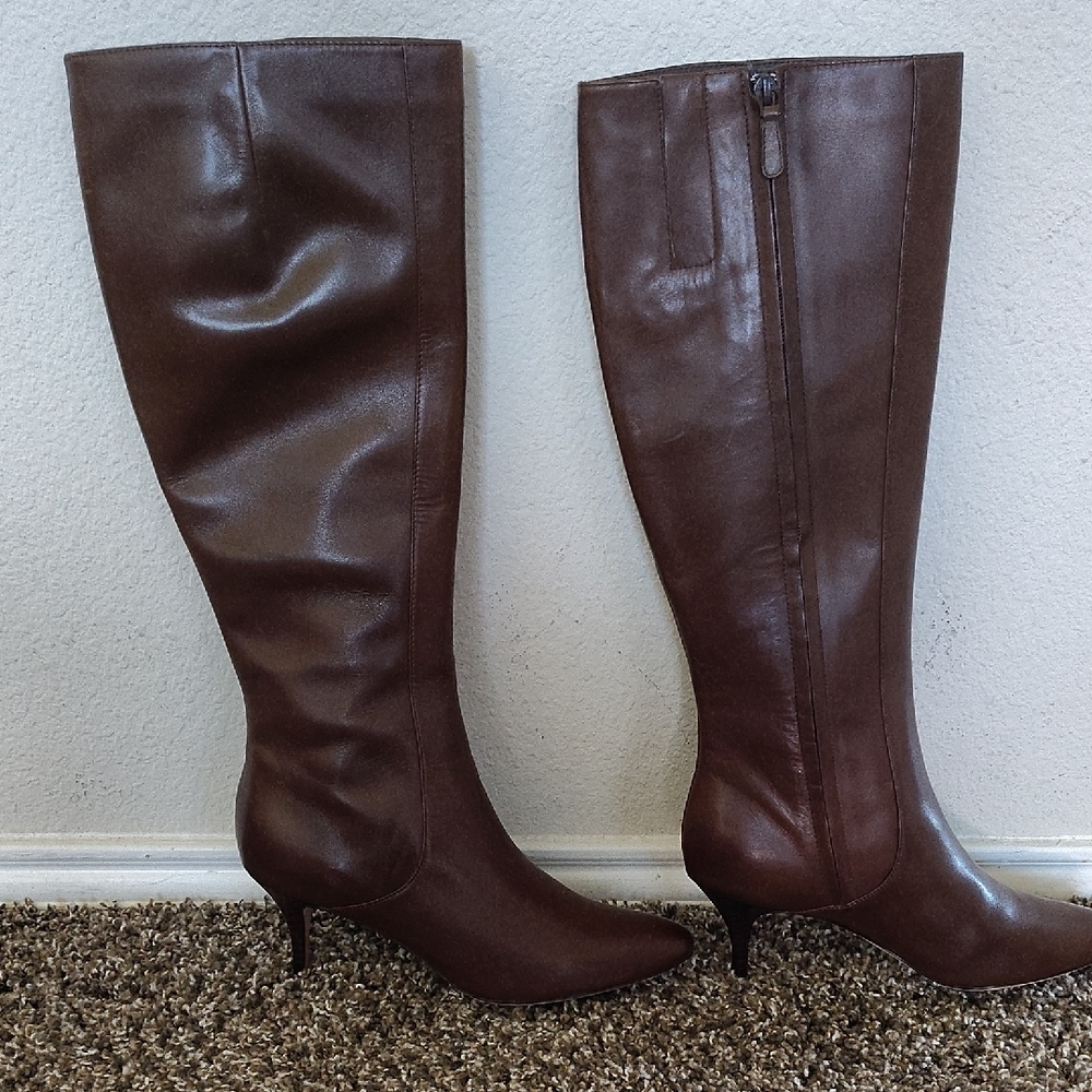 Cole Haan Brown Heeled Leather Boots
